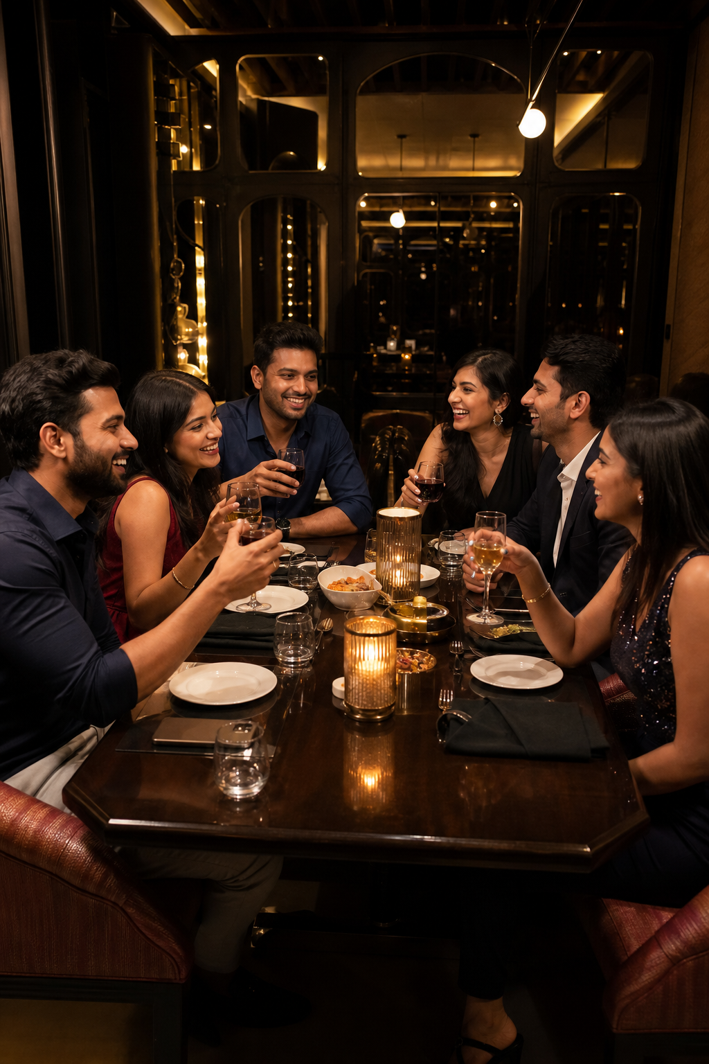 Illustrative preview of a dinner table